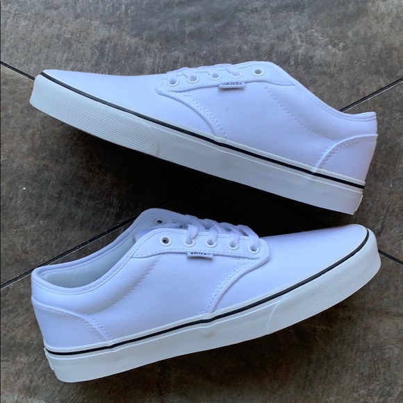 VANS ATWOOD BLACK FOXING WHITE/WHITE MEN’S - Picture 15 of 16